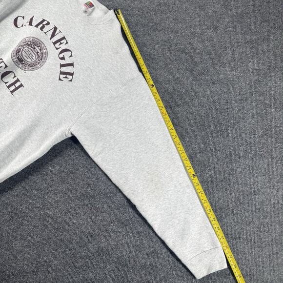 Vintage Y2K Carnegie Tech Sweater Collegiate Pullover Sweater Hanes Sz XXL - Picture 8 of 9